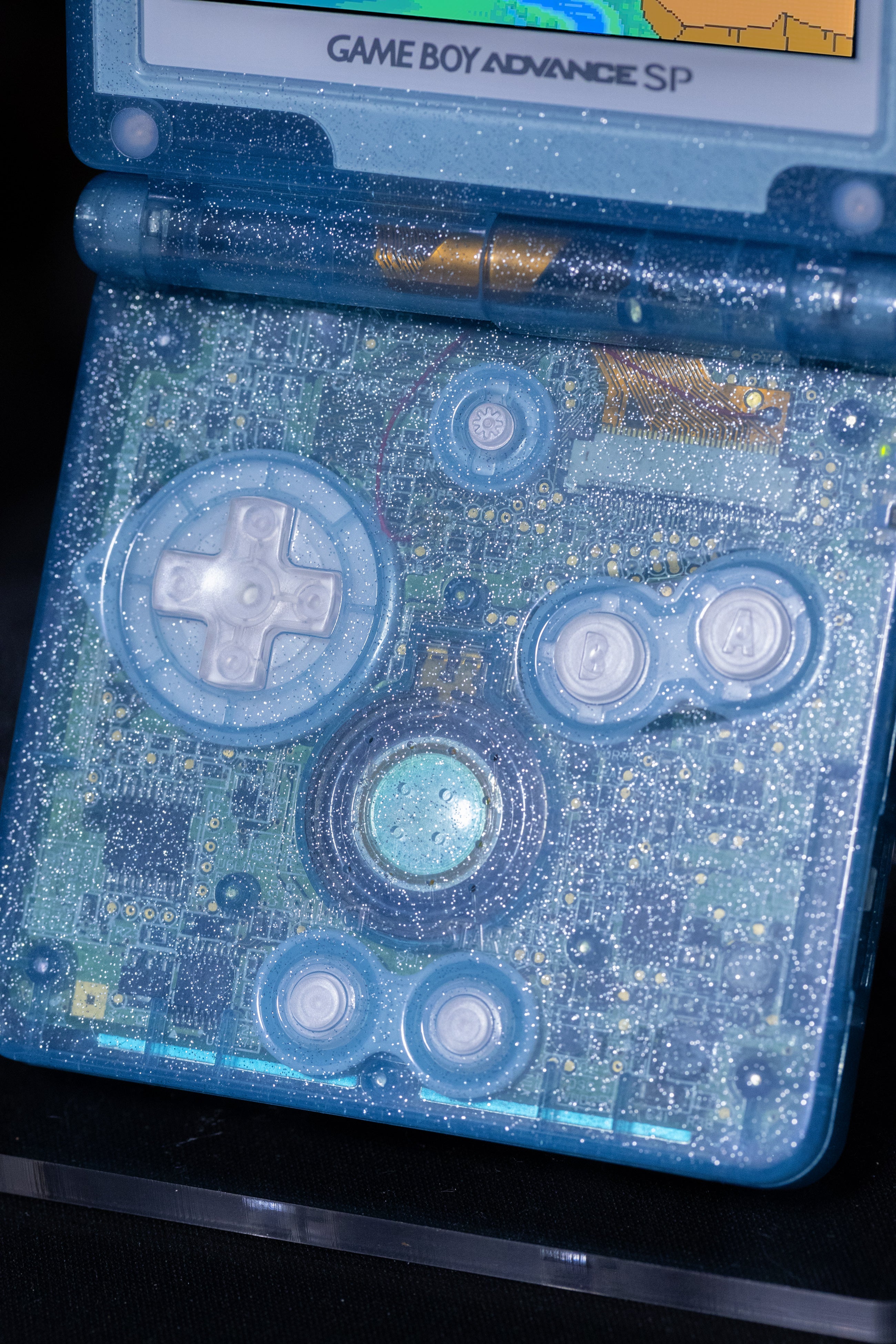 Custom Suicune Pokémon Game Boy Advance SP - Retro Fit
