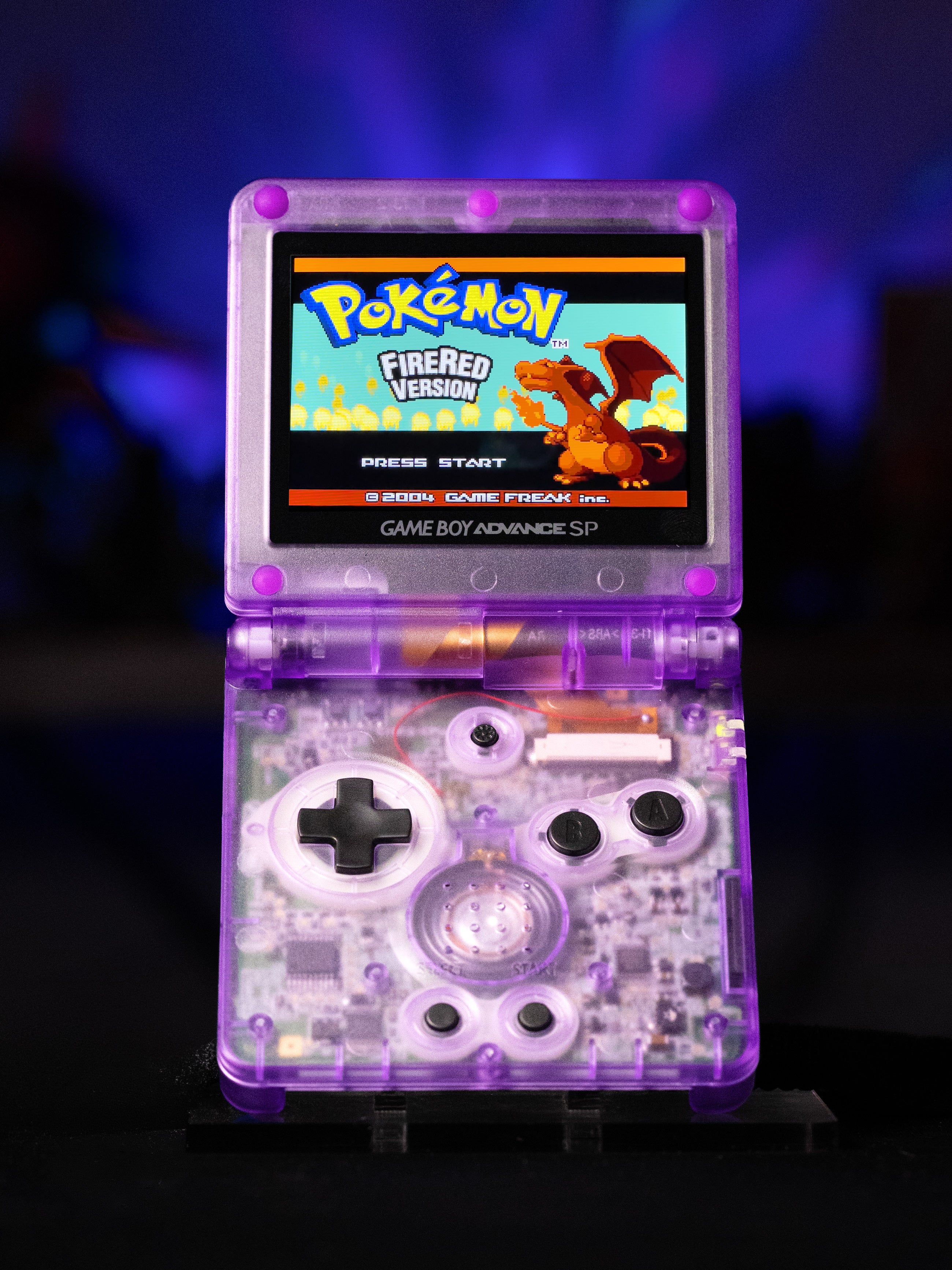 Game Boy Advance SP - Gengar Evolution Edition - Retro Fit