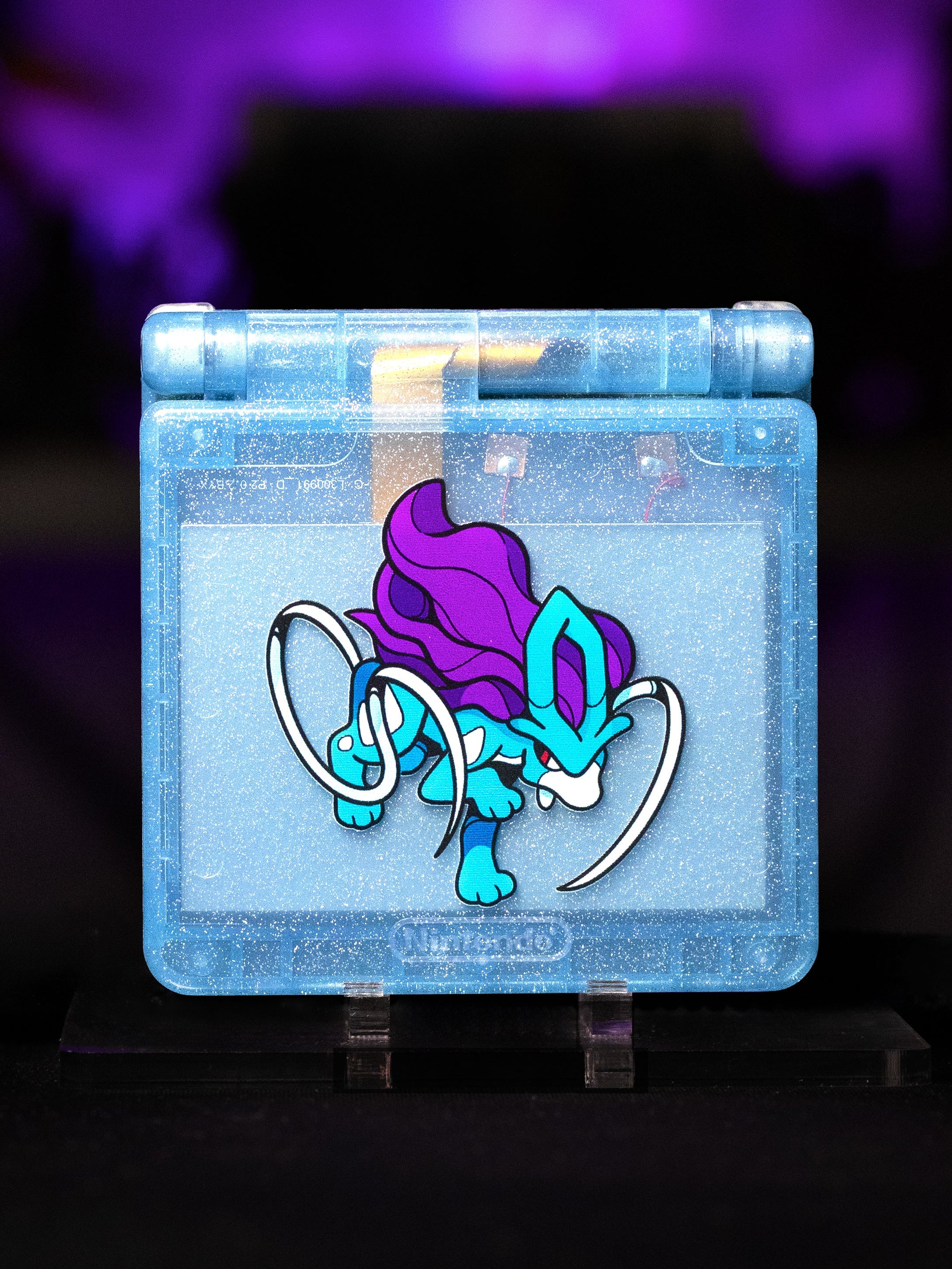 Custom Suicune Pokémon Game Boy Advance SP - Limited Edition Console - Retro Fit