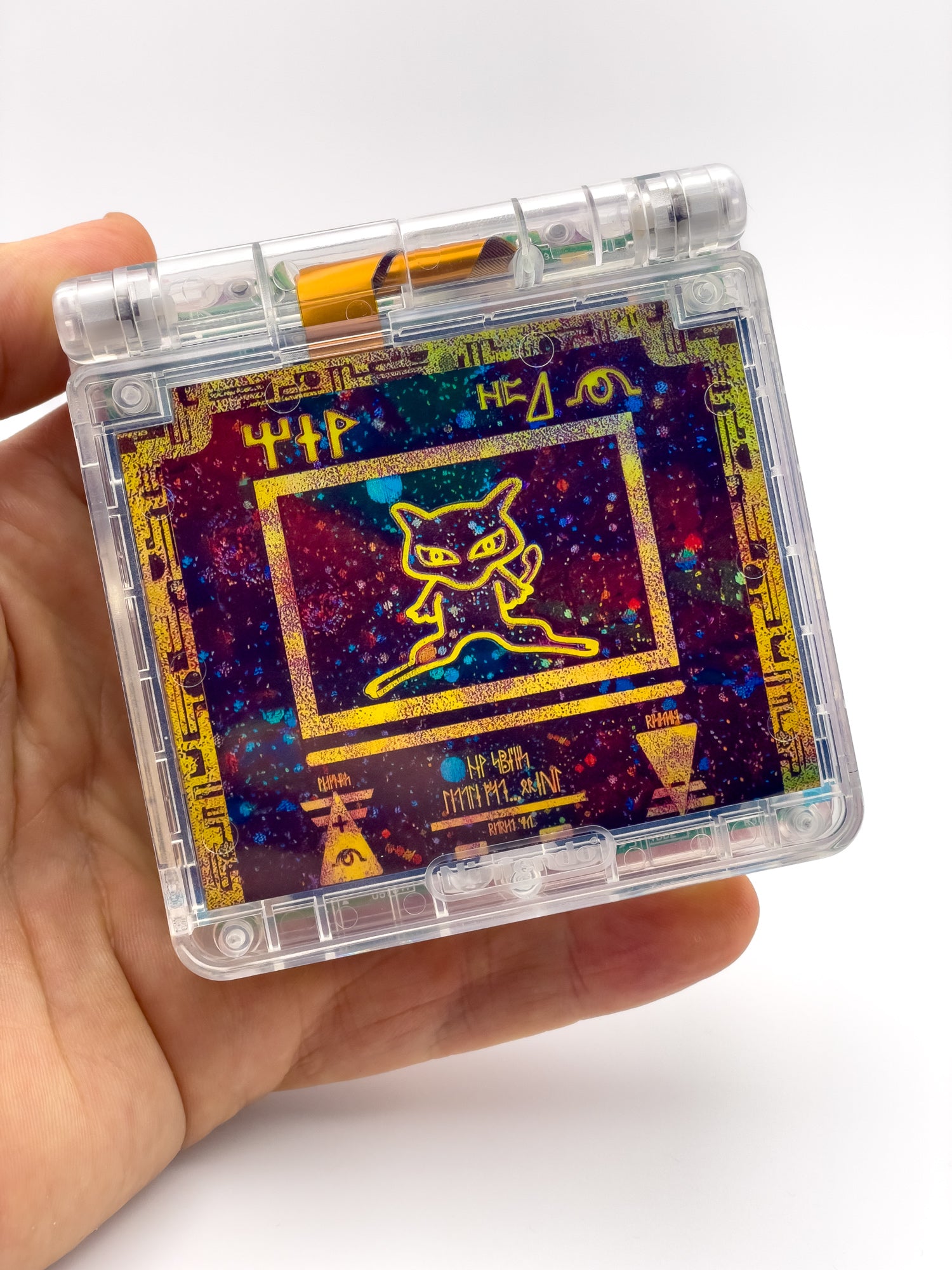 Custom Ancient Mew Game Boy Advance SP - Limited Edition Console - Retro Fit