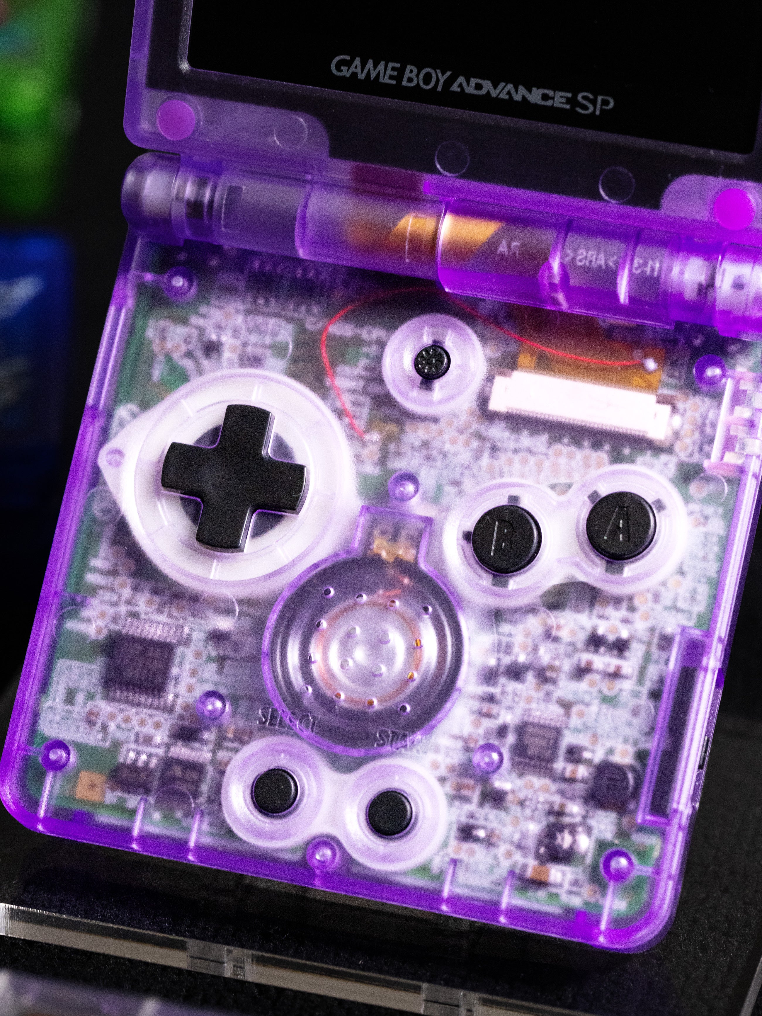 Game Boy Advance SP - Gengar Evolution Edition - Retro Fit