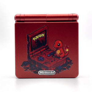 Charmander Edition Game Boy Advance SP with IPS display