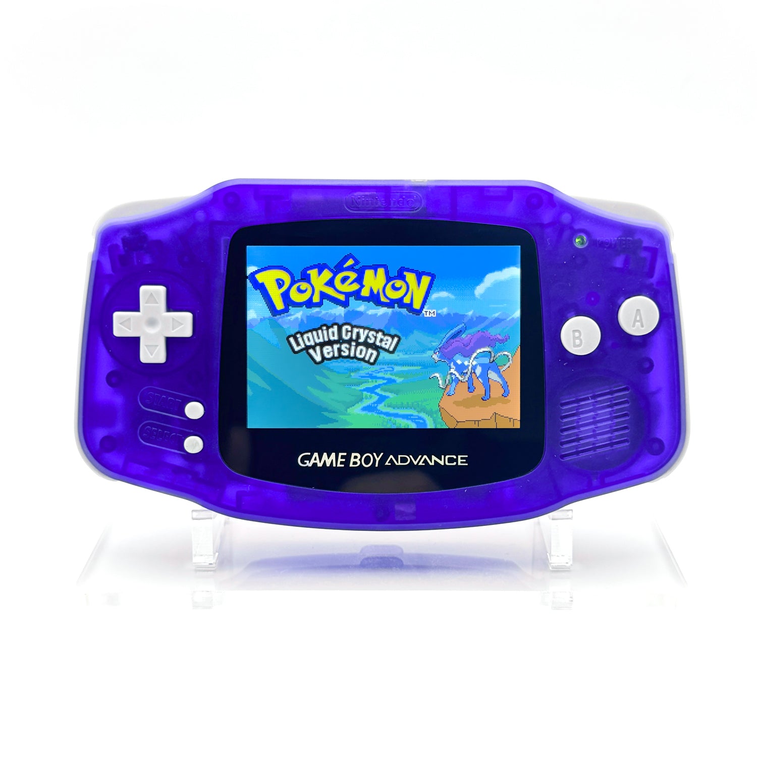 Game Boy Advance Atomic Purple | IPS V5 Screen | Transparent GBA