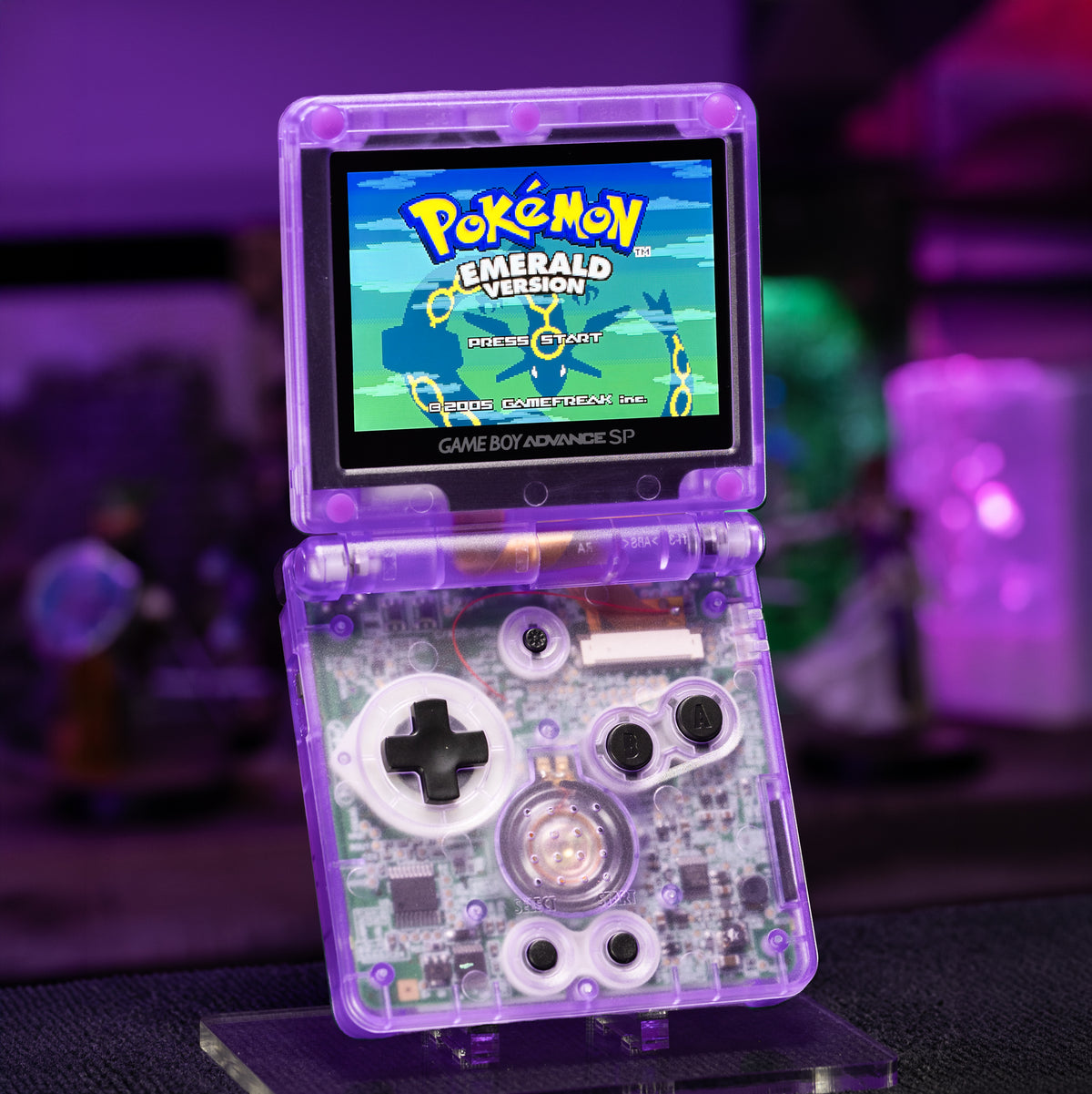 Game Boy Advance SP - Gengar Evolution Edition - Retro Fit