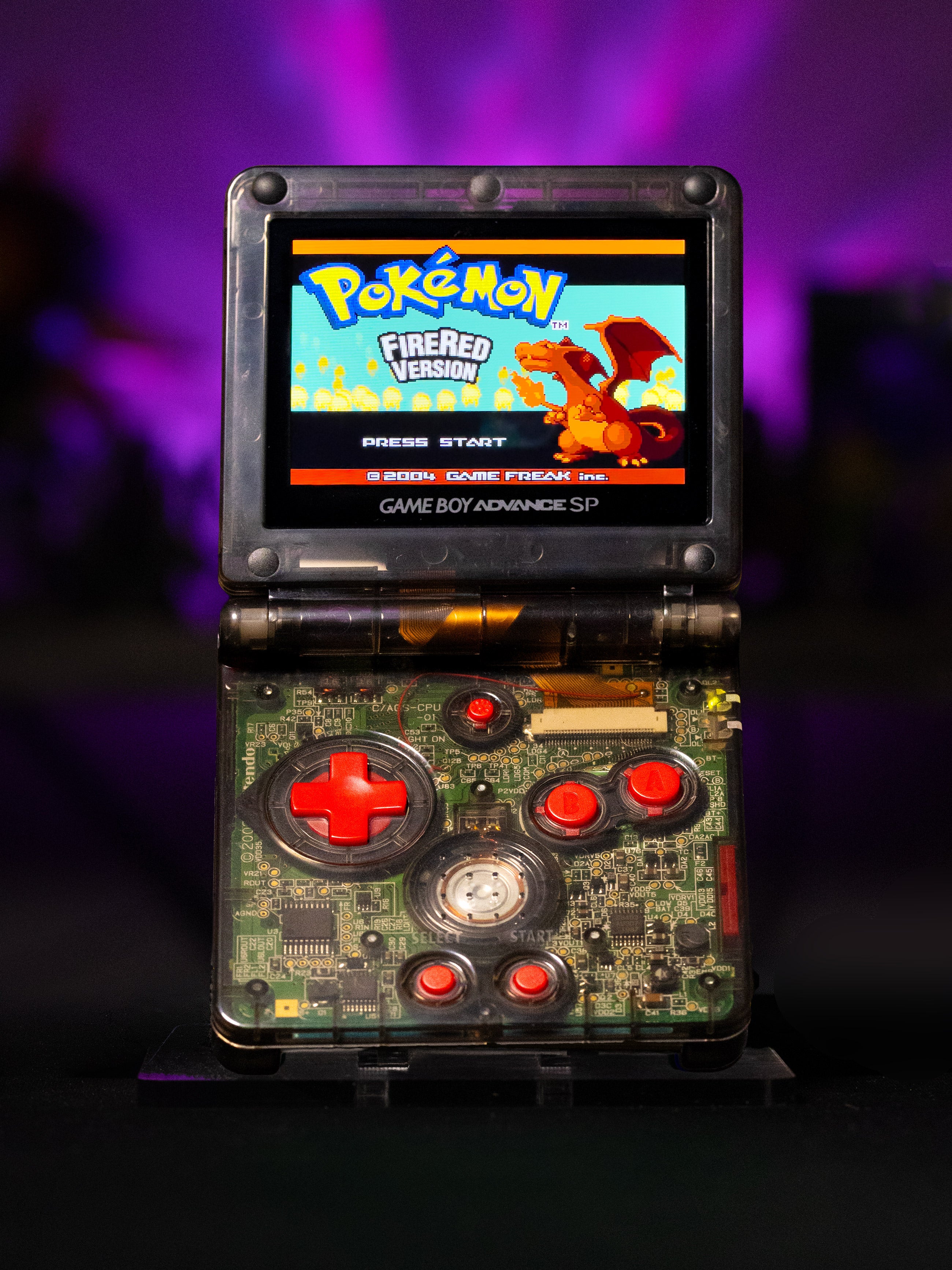 Game Boy Advance SP - Shiny Charizard Evolution Edition