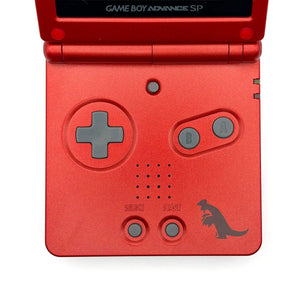 Refurbished Game Boy Advance SP Groudon Edition with IPS V5 screen