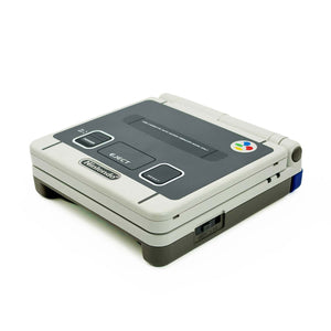 Gameboy Advance SP Super Famicom Edition with colored buttons and IPS V5 screen