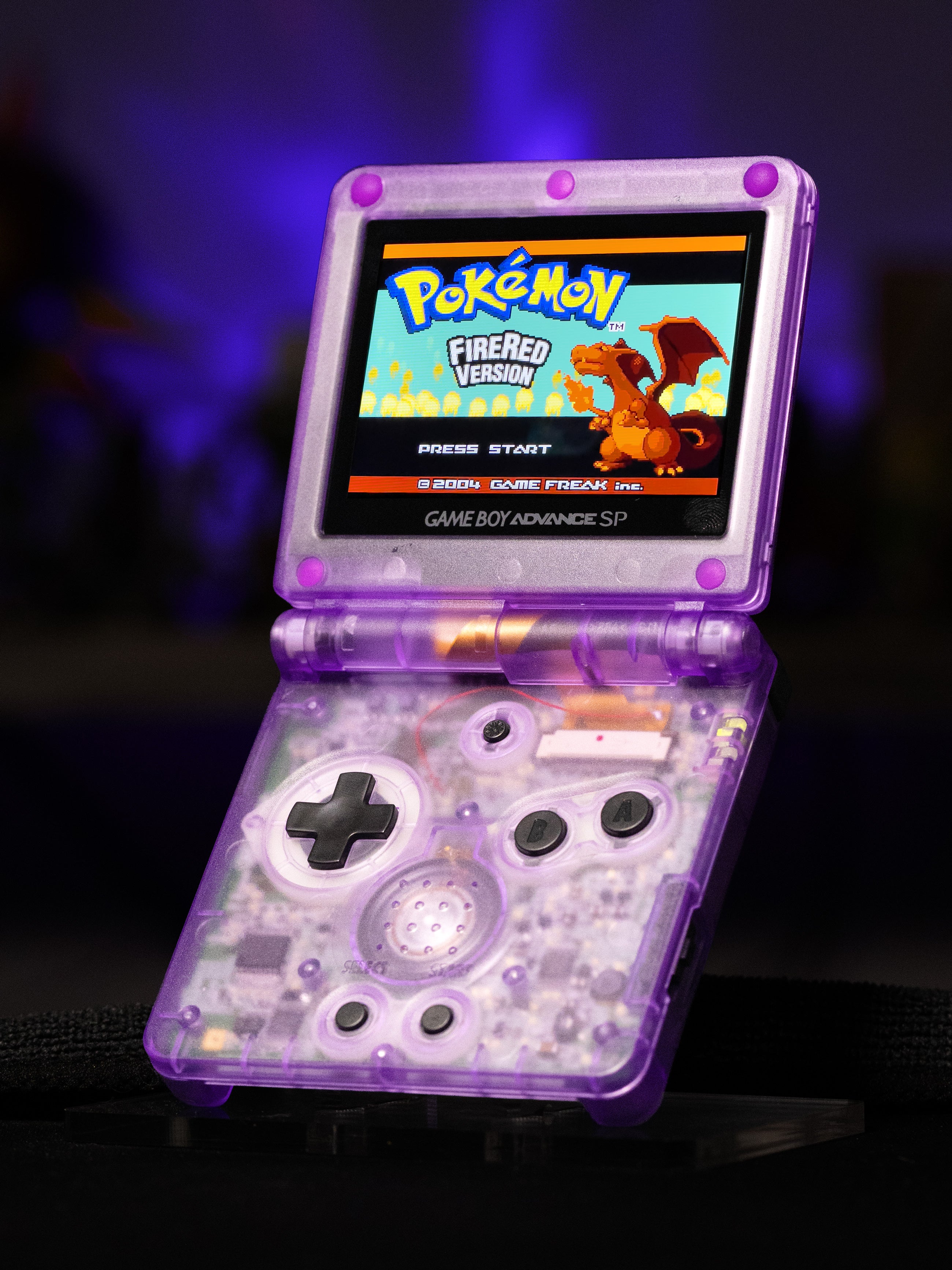 Game Boy Advance SP - Gengar Evolution Edition - Retro Fit