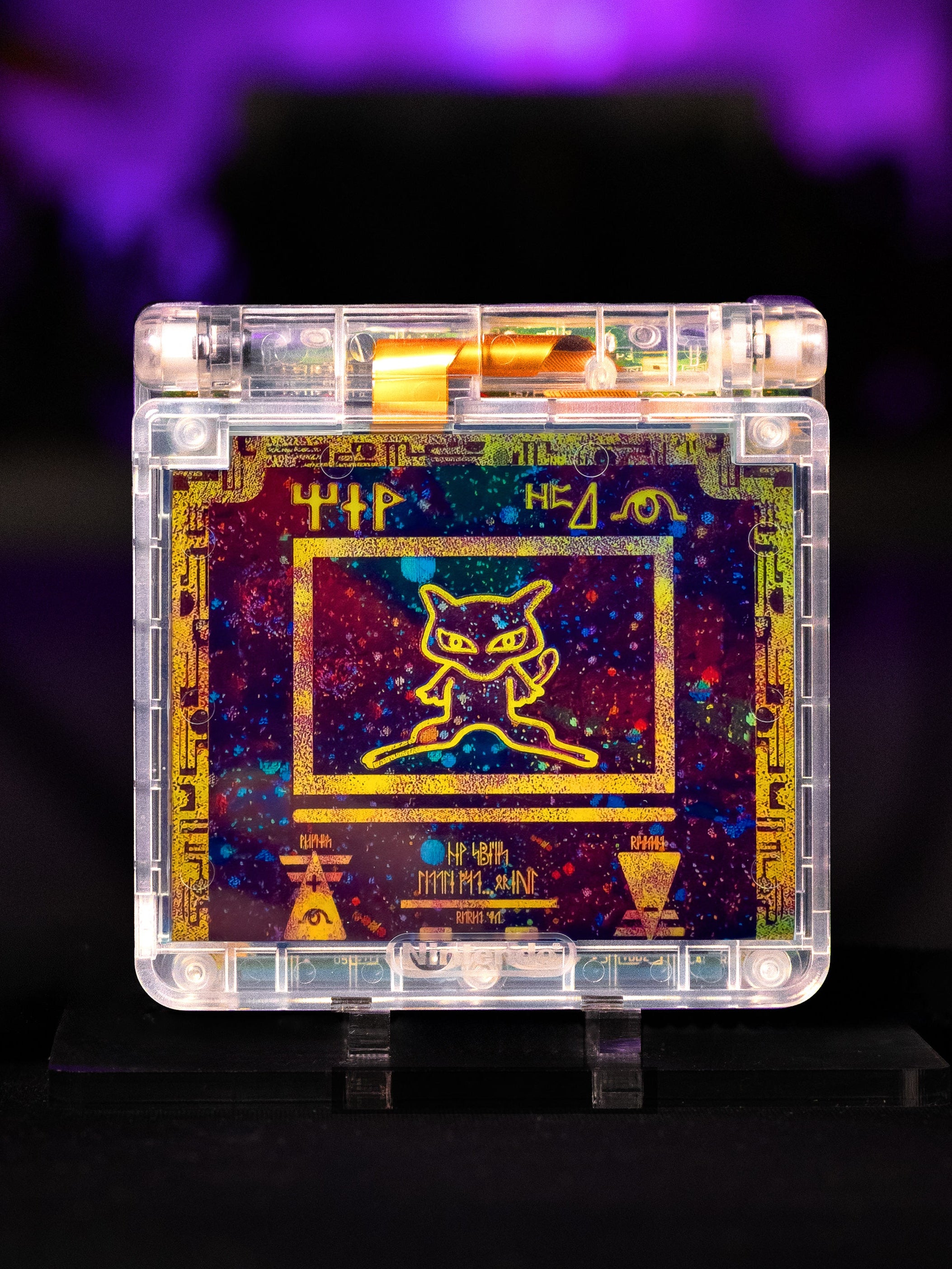 Custom Ancient Mew Game Boy Advance SP - Limited Edition Console - Retro Fit