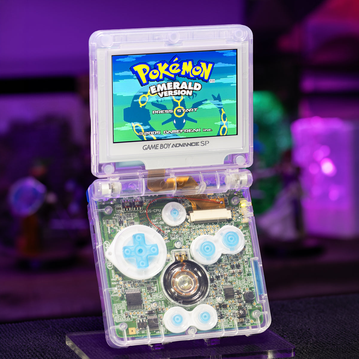 Game Boy Advance SP - Surfing Pikachu Edition - Retro Fit