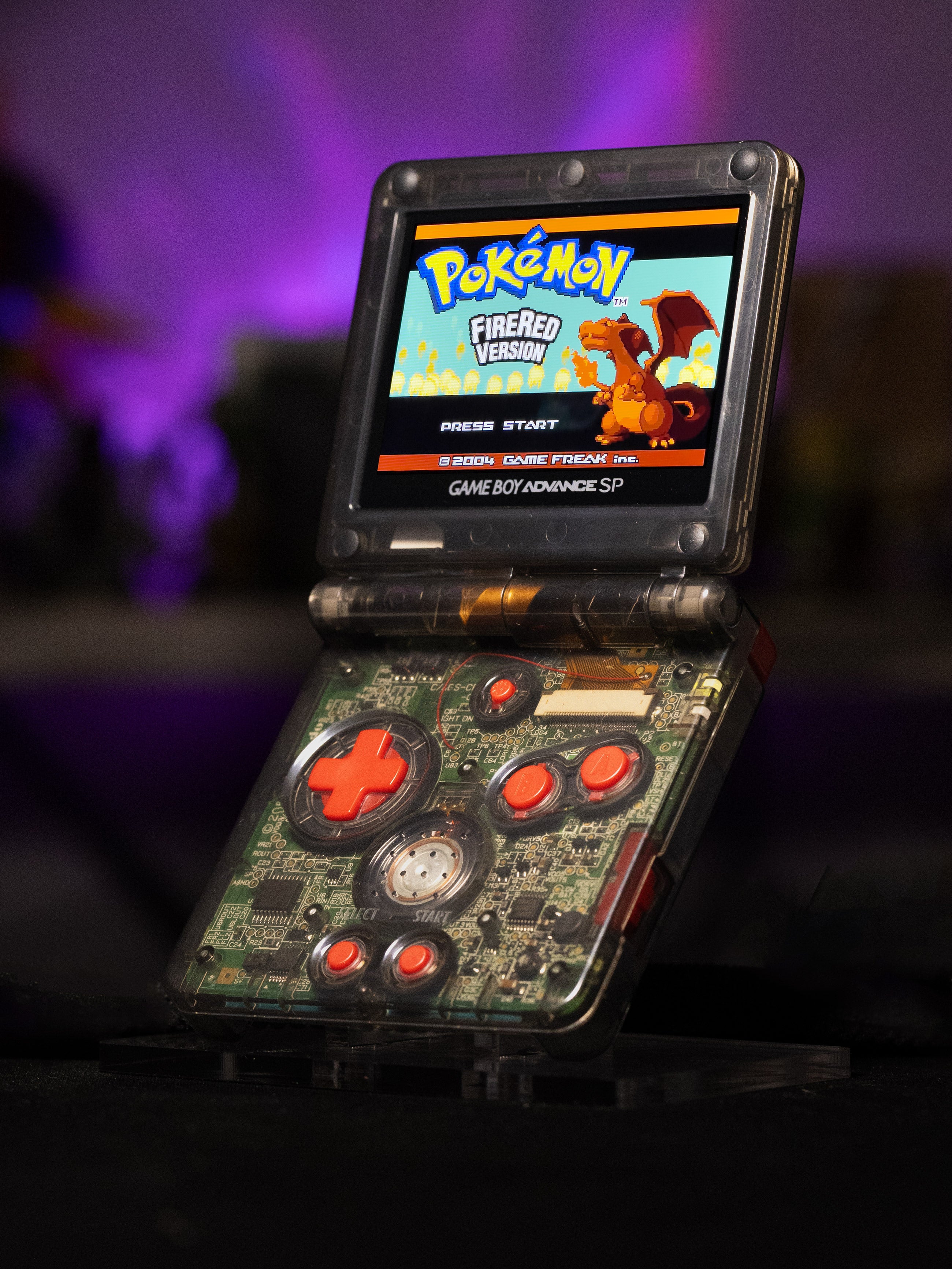 Game Boy Advance SP - Shiny Charizard Evolution Edition