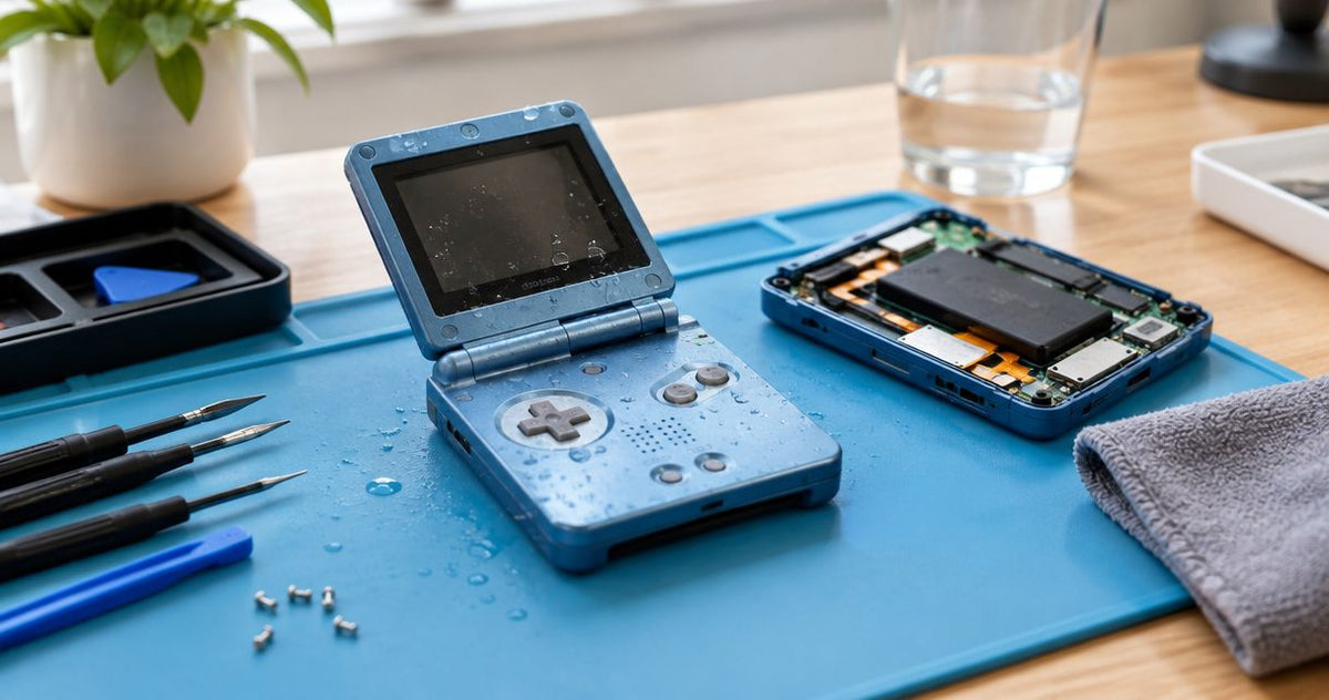 Can a Game Boy Advance SP be repaired if it has water damage?