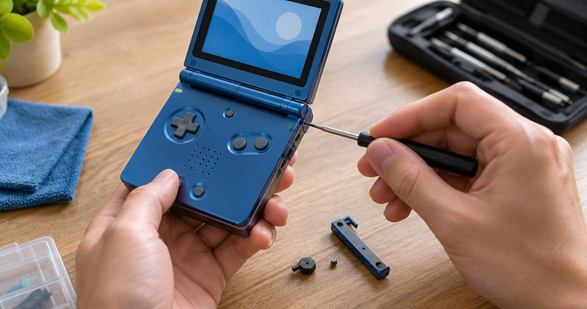 Can a Game Boy Advance SP be repaired if the volume wheel breaks?