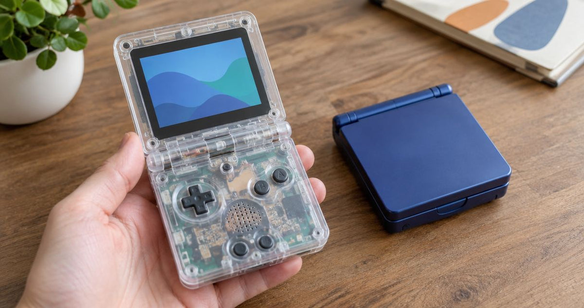 Is a transparent shell Game Boy Advance SP more fragile than a solid shell?