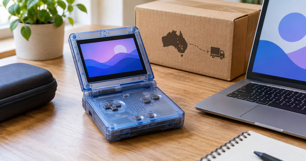 How long does shipping take for a modded Game Boy Advance SP within Australia?