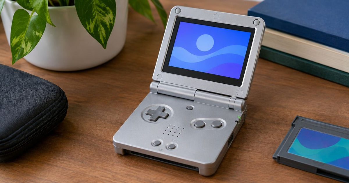 Can a Game Boy Advance SP play games without a cartridge inserted?