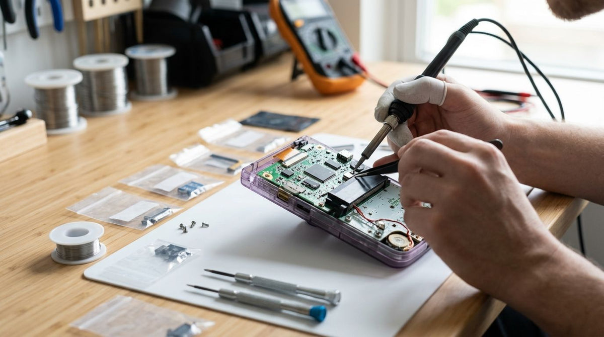 Can you install a Game Boy Advance mod kit yourself without voiding the warranty?