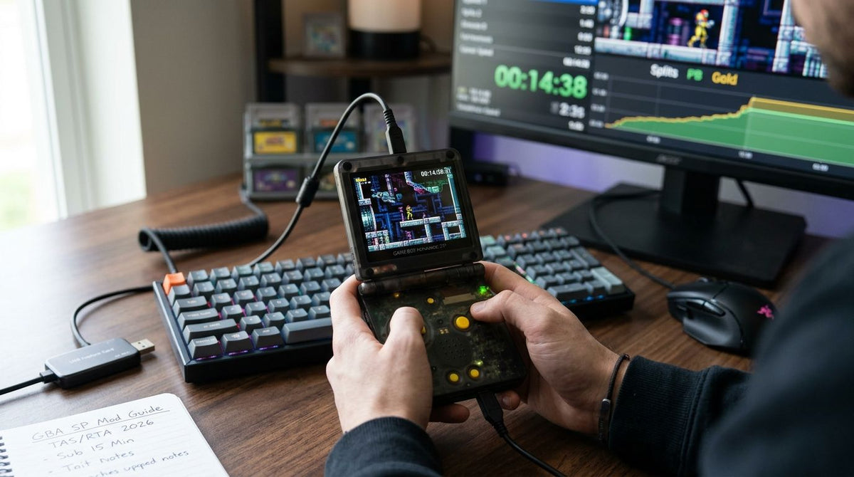 Modded Game Boy Advance SP for speedrunners: complete 2026 guide
