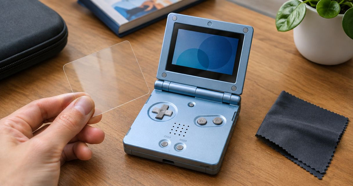 Can a screen protector prevent scratches on a Game Boy Advance SP?