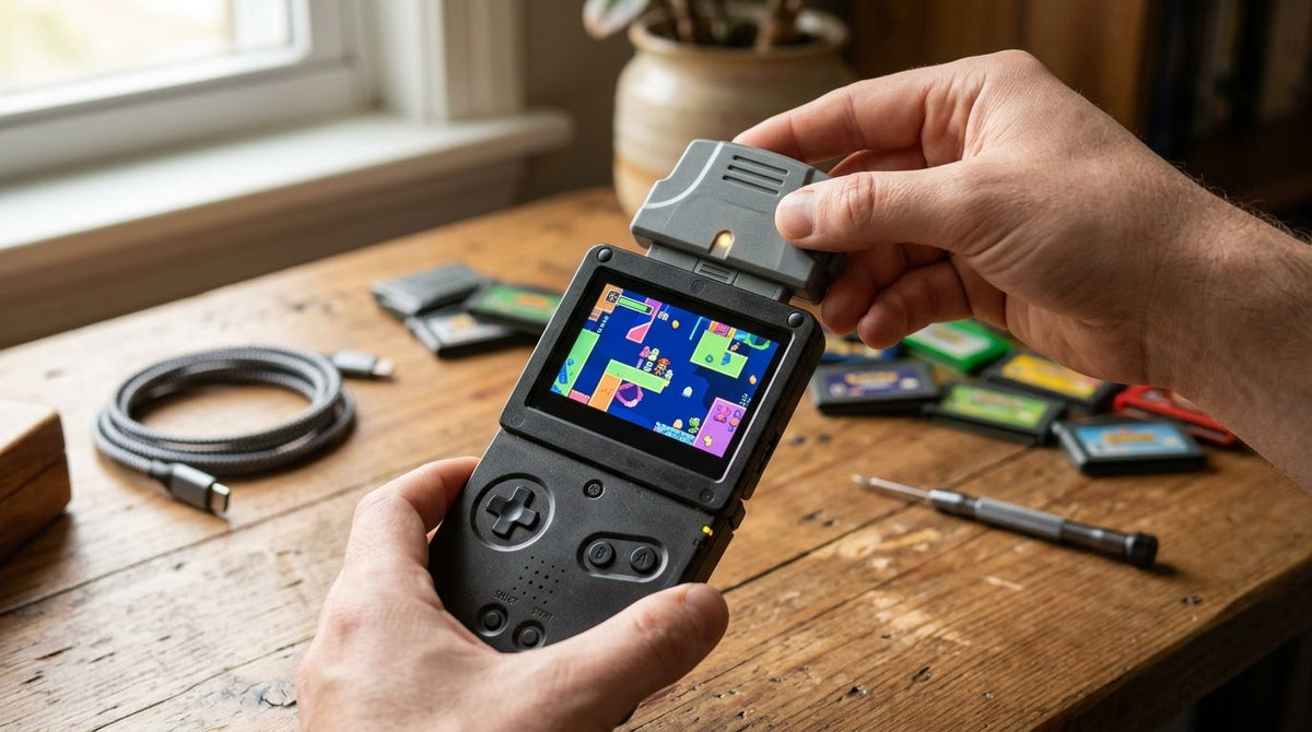 Setting up a Game Boy Advance Wireless Adapter with a modded SP