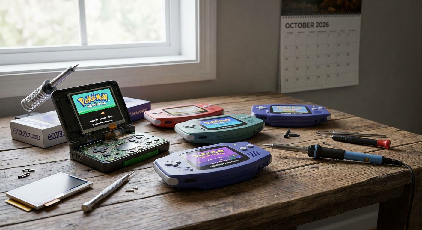 Best Game Boy Advance IPS screen mods in 2026