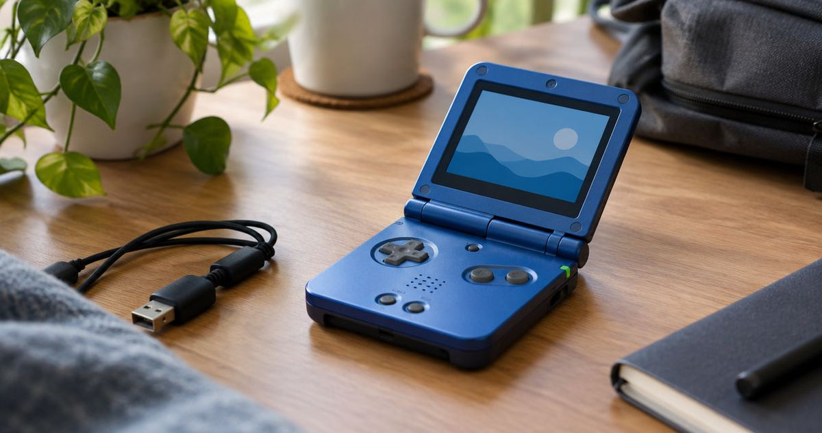 How long does a Game Boy Advance SP battery last on a full charge?