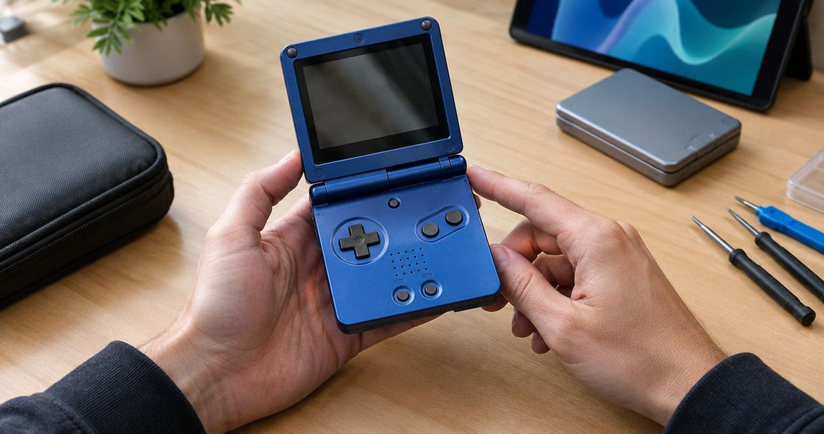 How to check if a secondhand Game Boy Advance SP has already been modded