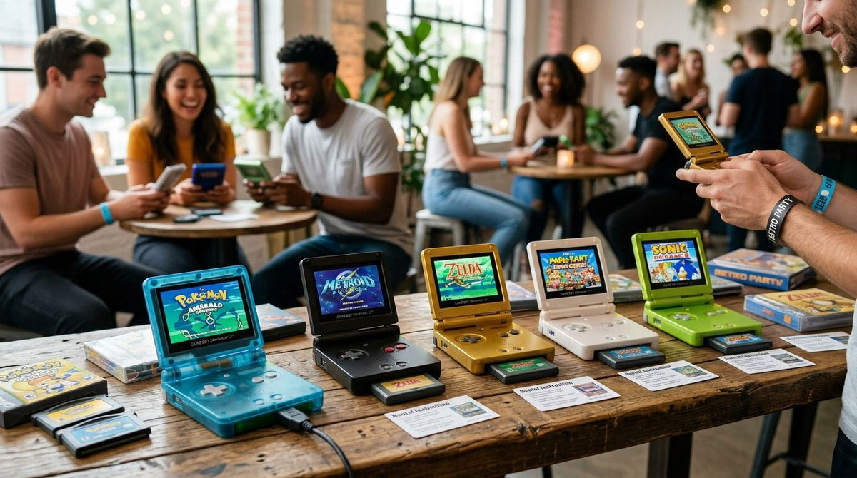 Modded Game Boy Advance SP for party rentals: complete 2026 guide