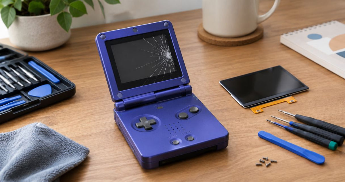 Is it worth buying a Game Boy Advance SP with a cracked screen to repair yourself?