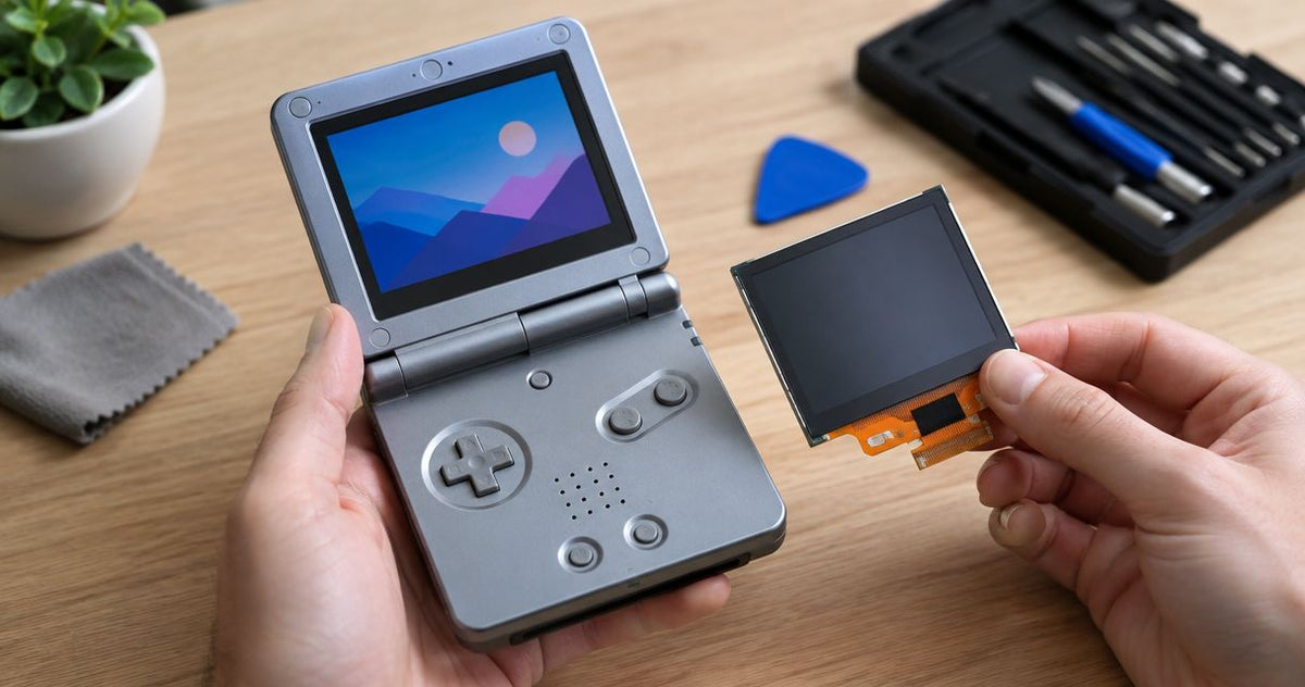 Can a Game Boy Advance SP screen be replaced without soldering?
