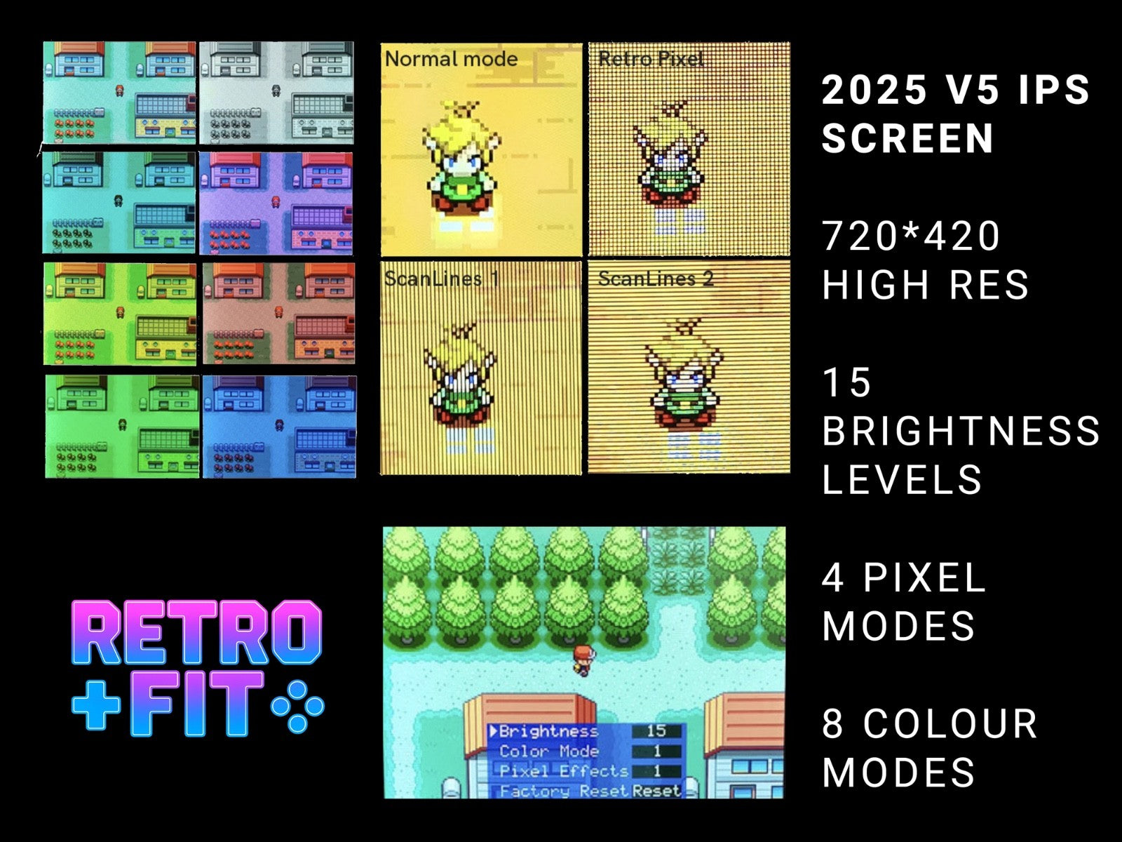 Nintendo Game Boy Advance SP IPS V5 Screen Upgrade Liquid Crystal Edition