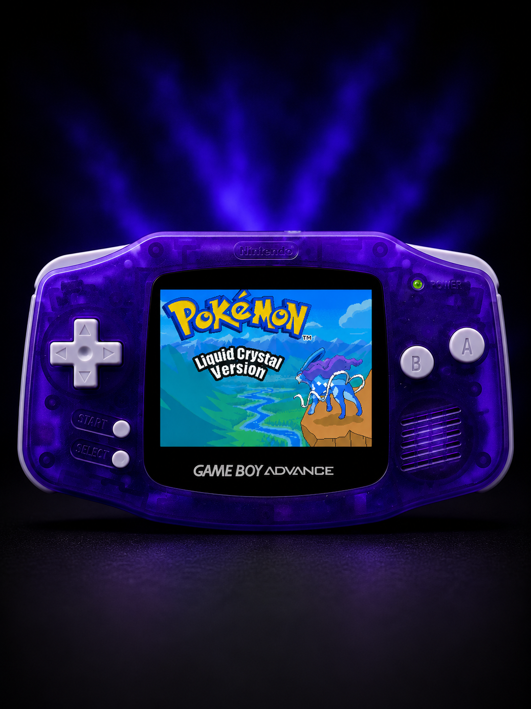 Game Boy Advance Atomic Purple | IPS V5 Screen | Transparent GBA