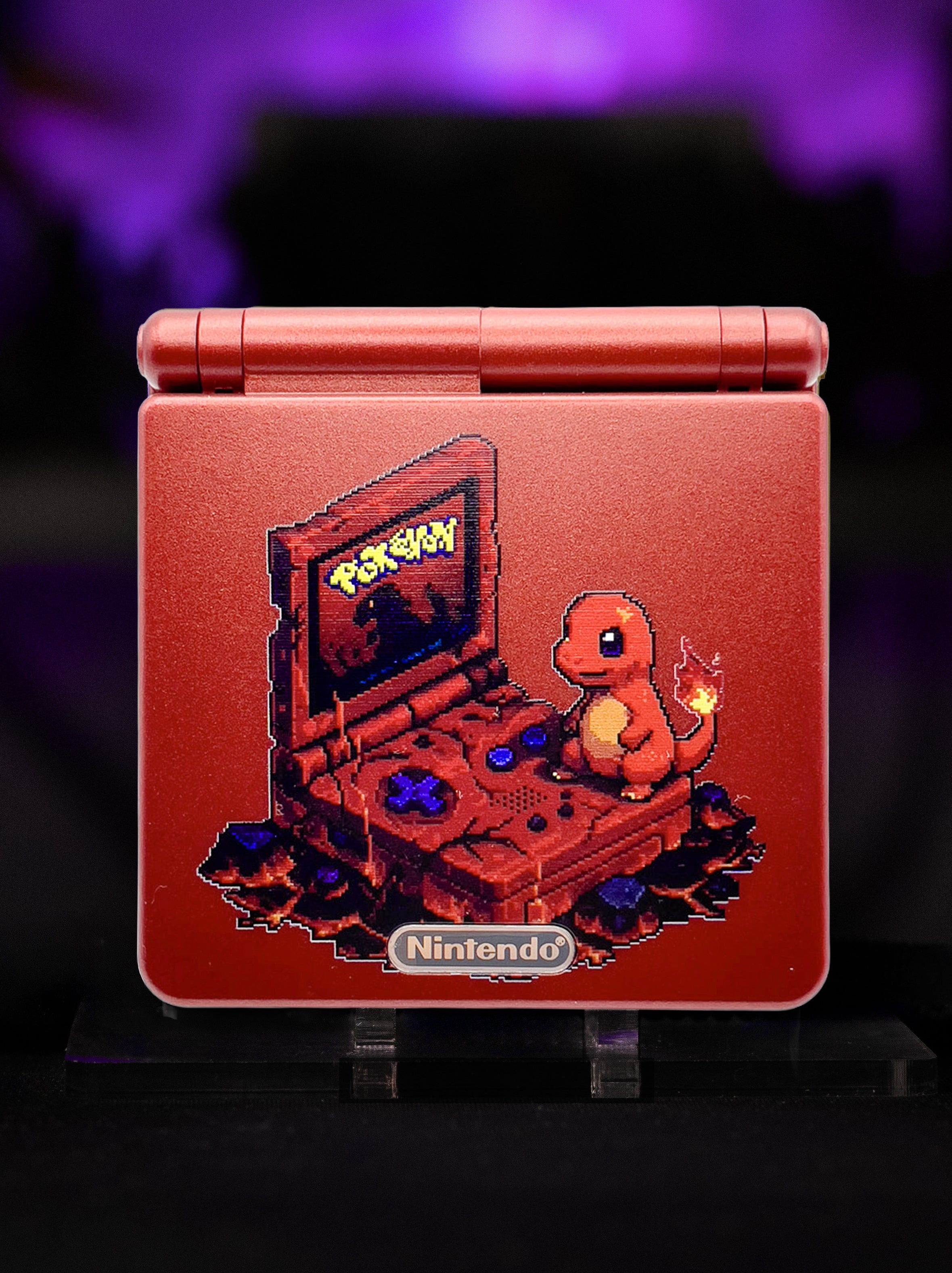 Custom Charmander Pokémon Game Boy Advance SP - Retro Fit