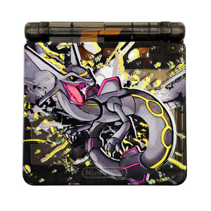 Game Boy Advance SP - Premium Dark Rayquaza Design - Retro Fit