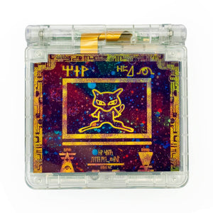 Ancient Mew Edition Game Boy Advance SP with cosmic design