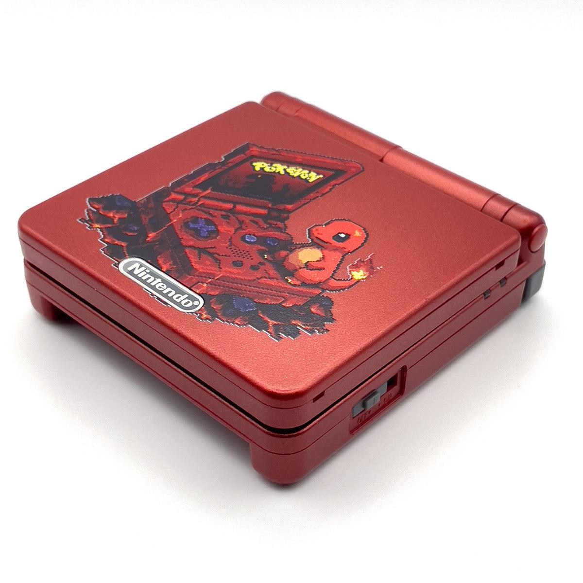 Game Boy Advance SP console red Charmander edition with IPS display