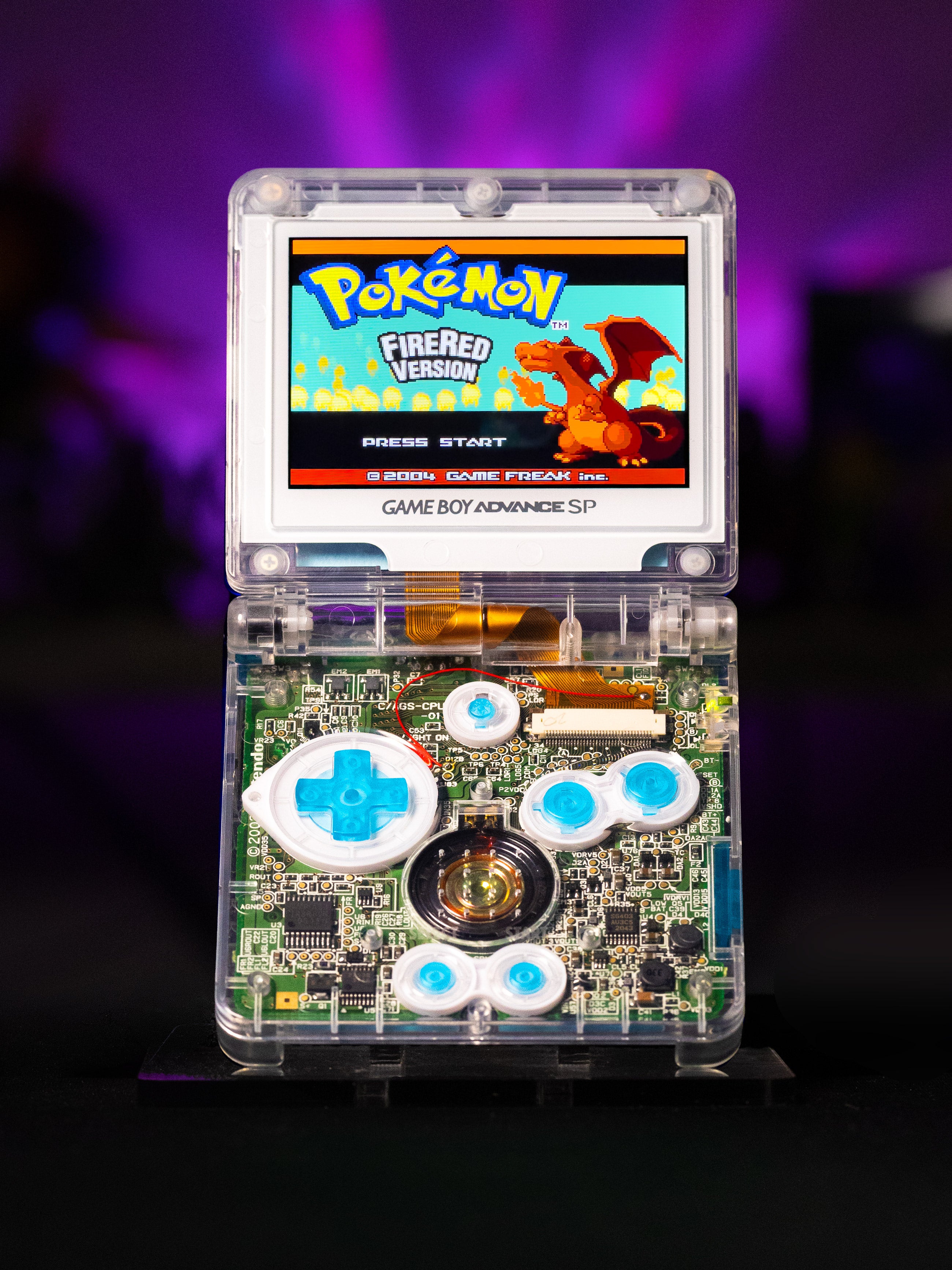 Custom Surfing Pikachu Game Boy Advance SP - Retro Fit