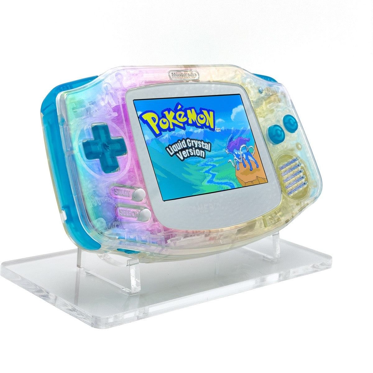 Game Boy Advance 2025 Iridescent Pearl Edition with IPS V5 screen