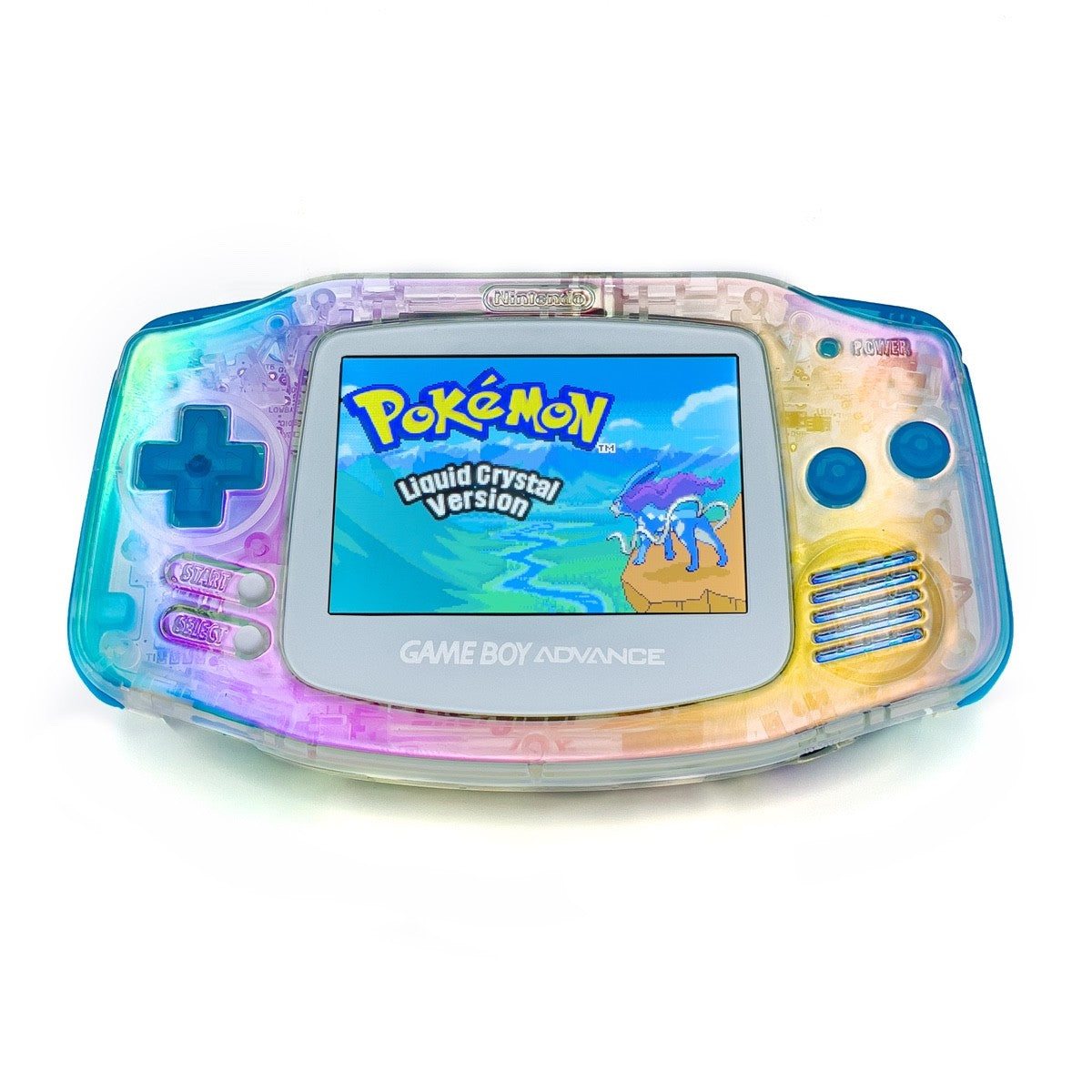 Game Boy Advance 2025 Iridescent Pearl Edition with IPS V5 screen