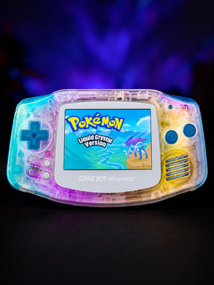 Game Boy Advance 2025 Iridescent Pearl Edition with IPS V5 screen upgrade