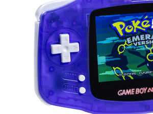 Refurbished Game Boy Advance Atomic Purple with IPS V5 backlit screen