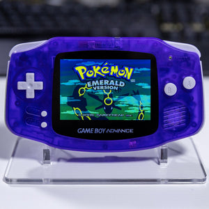 Refurbished Game Boy Advance Atomic Purple with IPS V5 backlit screen