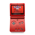 Refurbished Game Boy Advance SP Groudon Edition with IPS V5 screen