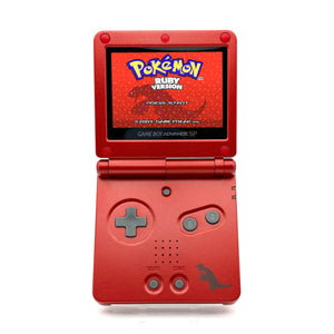 Refurbished Game Boy Advance SP Groudon Edition with IPS V5 screen