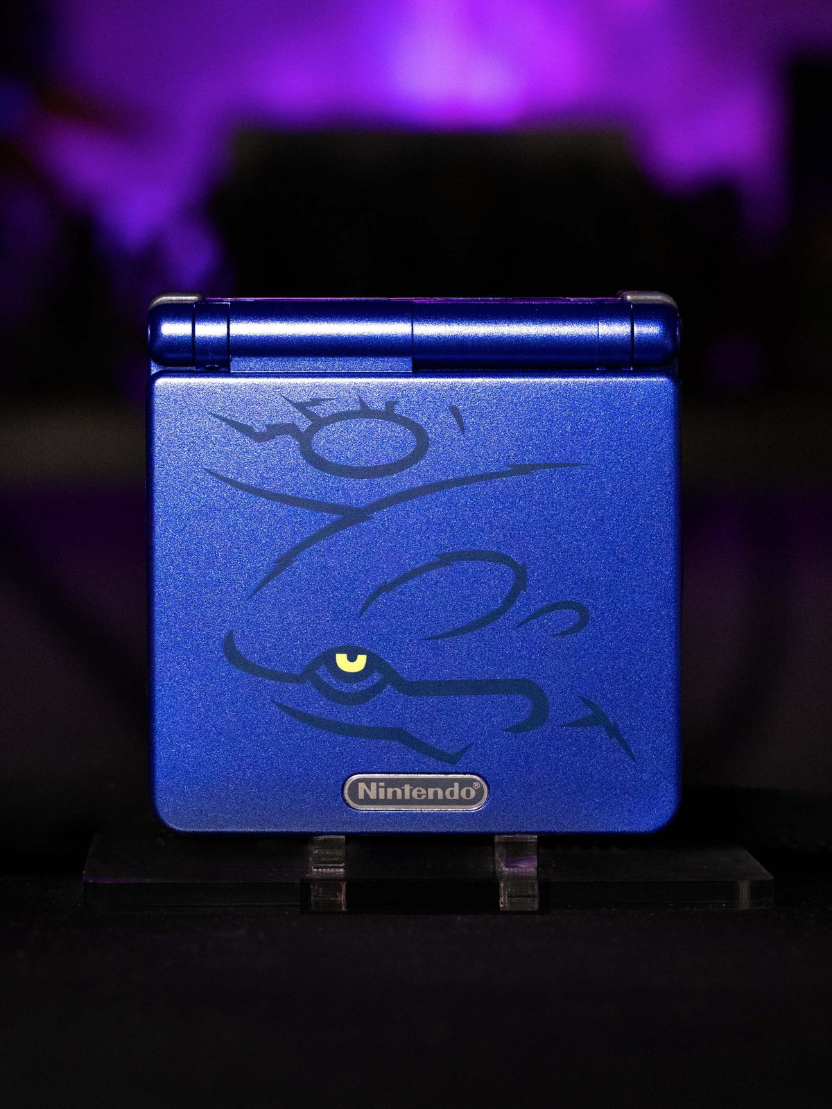 Refurbished Game Boy Advance SP Kyogre Edition with IPS V5 screen