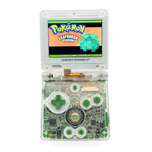 Game Boy Advance SP Legendary Beasts Edition with Johto-inspired design and IPS V5 display