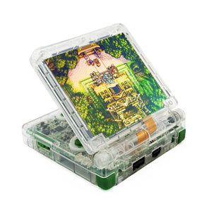 Game Boy Advance SP Legendary Beasts Edition with Johto-inspired artwork and IPS V5 display