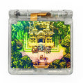 Game Boy Advance SP Legendary Beasts Edition with Johto-inspired artwork and IPS V5 screen