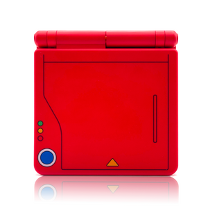 Refurbished Game Boy Advance SP Pokédex Edition with IPS V5 red shell