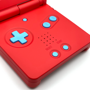 Game Boy Advance SP Pokédex Edition with red shell and IPS V5 screen